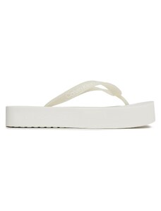 Джапанки Calvin Klein Jeans Beach Sandal Flatform Logo YW0YW01092 Creamy White/Bright White YBI