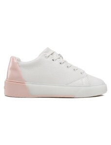 Сникърси Calvin Klein Heel Counter Cupsole Lace Up HW0HW01378 White/Sepia Rose 0LF