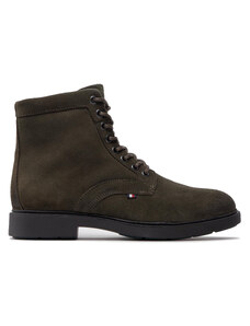 Ботуши Tommy Hilfiger Elevated Rounded Suede Lace Boot FM0FM04185 Olive MR9