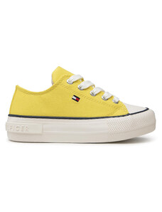 Кецове Tommy Hilfiger Low Cut Lace-Up Sneaker T3A4-32118-0890 M Yellow 200