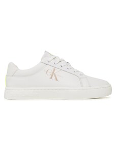 Сникърси Calvin Klein Jeans Classic Cupsole Fluo Contrast YM0YM00603 White/Ancient White 0LA