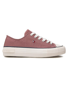Кецове Tommy Hilfiger Low Cut Lace-Up Sneaker T3A4-32118-0890 S Antique Rose 303