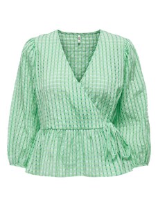 JDY Блуза 'Pyra' зелено / пастелно зелено / светлозелено