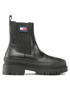 Боти тип челси Tommy Jeans Foxing Detail Chelsea Boot EM0EM01062 Black BDS