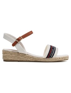 Еспадрили Tommy Hilfiger Rope Wedge T3A7-32777-0048X100 S White/Tobacco X100