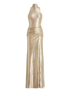 RALPH LAUREN Рокля Retleah-Sleeveless-Gown 253908905001 new tan/gold foil