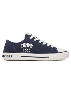 Кецове Tommy Hilfiger Varisty Low Cut Lace-Up Sneaker T3X9-32833-0890 S Тъмносин