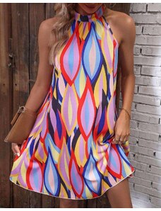 Creative Дамска рокля с атрактивен десен - код 20930