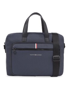 Чанта за лаптоп Tommy Hilfiger Th Essential Pique Computer Bag AM0AM11542 Space Blue DW6