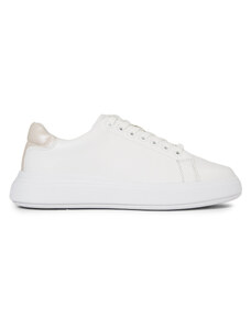 Сникърси Calvin Klein Raised Cupsole Lace Up HW0HW01668 White/Crystal Gray 0K7