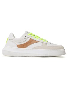 Сникърси Calvin Klein Jeans Chunky Cupsole Gel Backtab Fluo YM0YM00673 White/Ancient White