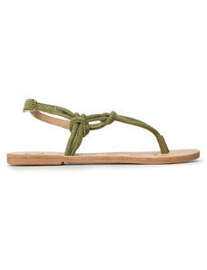 Сандали Manebi Suede Leather Sandals V 2.0 Y0 Kaki Green Knot Thongs