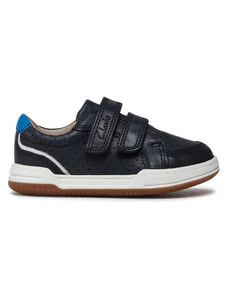 Сникърси Clarks Fawn Solo T 261589886 Navy Leather