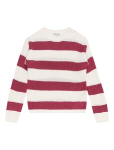 KIDS ONLY Пуловер 'Sif' червено-виолетово / бяло