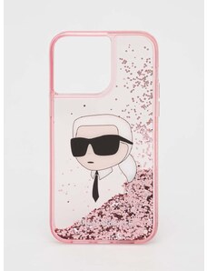 Кейс за телефон Karl Lagerfeld iPhone 14 Pro Max 6,7" в розово