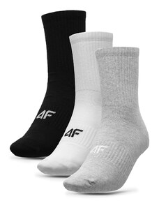 Комплект 3 чифта дълги чорапи мъжки 4F 4FAW23USOCM205 90S