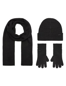 Комплект шапка, шал и ръкавици Michael Kors 2934187 Black 001