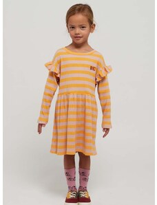 Детска рокля Bobo Choses в жълто къса разкроена