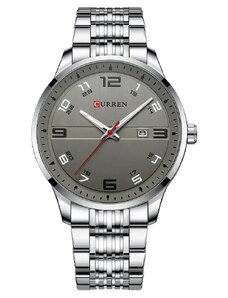 Мъжки часовник Curren Anion, Неръждаема стомана, Сребрист / Сив