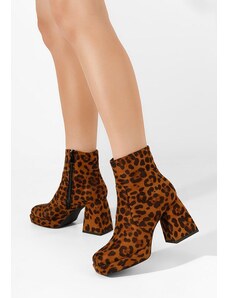 Zapatos Дамски боти на ток Seledora леопарди