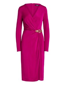 RALPH LAUREN Dress Str Matte Jersey-Coctail W/Trim 253919794002 purple agate