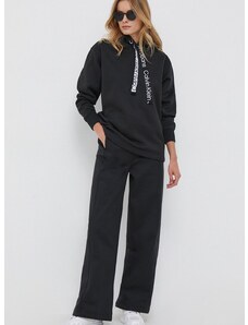Спортен панталон Calvin Klein Jeans в черно с изчистен дизайн