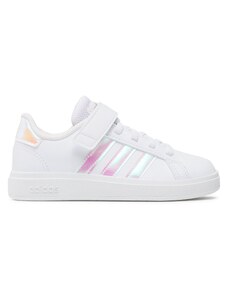 Сникърси adidas Grand Court Lifestyle Court Elastic Lace and Top Strap Shoes GY2327 Бял
