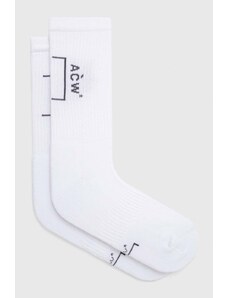 Чорапи A-COLD-WALL* BRACKET SOCK в бяло ACWMSK034C