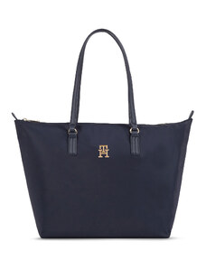 Дамска чанта Tommy Hilfiger Poppy Th Tote AW0AW15639 Space Blue DW6