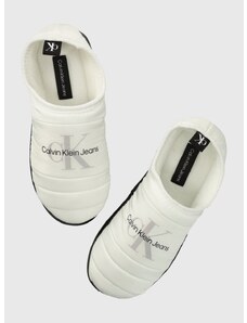 Пантофи Calvin Klein Jeans HOME SLIPPER MONO WN в бяло YW0YW00747