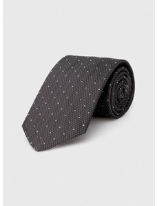 Копринена вратовръзка BOSS в сиво