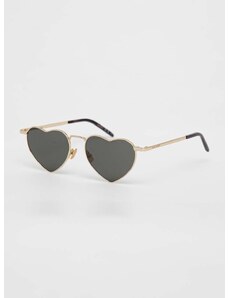 Слънчеви очила Saint Laurent в златисто