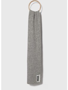 Вълнен шал Drykorn в сиво с изчистен дизайн