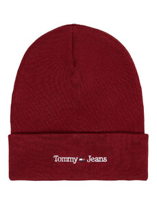Шапка Tommy Jeans Tjw Sport Beanie AW0AW15473 Deep Rouge VLP