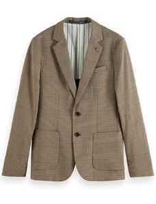 SCOTCH & SODA Сако Classic Yarn-Dyed 3-Button 174330 SC6471 taupe check