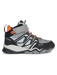 Зимни обувки Geox J Montrack Boy B Abx J26HBC 0FUME C0036 S Grey/Orange