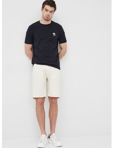 Тениска Karl Lagerfeld в тъмносиньо с апликация 500221.755027