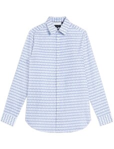 TED BAKER Риза Dibbin Ls Slim Micro Leaf Shirt 270142 pl-blue