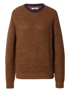 Iriedaily Пуловер ръждиво кафяво / тъмнолилаво