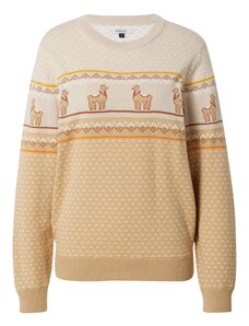Iriedaily Пуловер 'Rudy' телесен цвят / светлобежово / мандарина / бяло