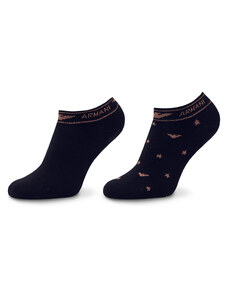 Комплект 2 чифта къси чорапи дамски Emporio Armani 92307 2F225 00135 Marine
