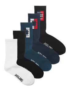 Комплект 5 чифта дълги чорапи мъжки Jack&Jones 12237458 Black 4240617
