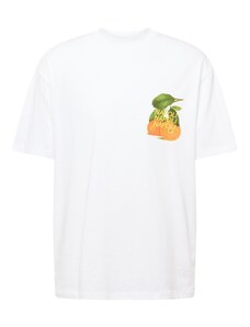 TOPMAN Тениска зелено / оранжево / бяло