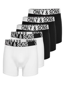 Only & Sons Боксерки 'FITZ' черно / бяло