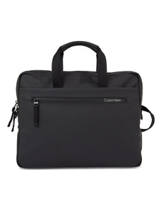 Чанта за лаптоп Calvin Klein Rubberized Slim Conv Laptop Bag K50K510796 Ck Black BAX