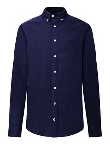 HACKETT Риза Essentials Garment Dyed Oxford HM309621 595 navy blue