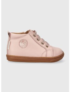 Детски половинки обувки от кожа Shoo Pom в розово