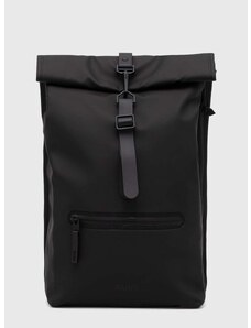 Раница Rains 13320 Backpacks в черно голям размер с изчистен дизайн