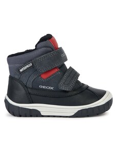 Зимни обувки Geox B Omar Boy Wpf B162DB 022FU C0047 M Dk Grey/Red