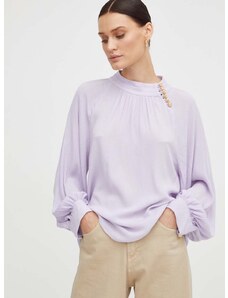 Блуза BA&SH в лилаво с изчистен дизайн
